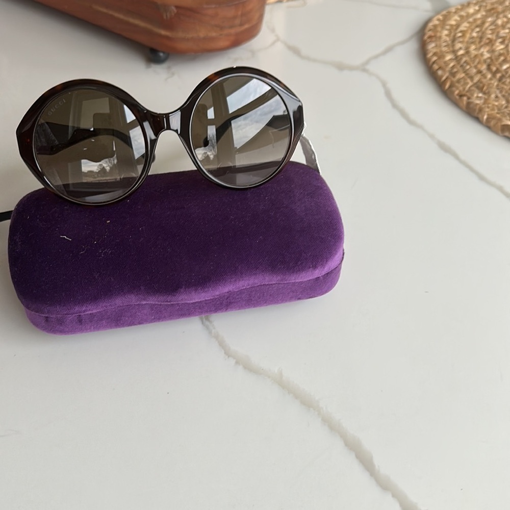 Gucci 
54mm Round Sunglasses - Picture 4 of 12